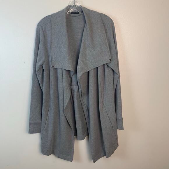 H by Halston Gray Open Jacket with Pockets Size Medium - Picture 2 of 11